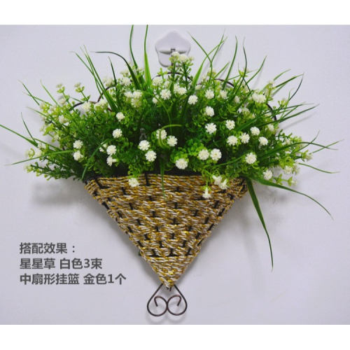 壁掛花藝套裝 掛壁花籃 仿真花 假花 絹花 墻體裝飾品墻面裝飾花