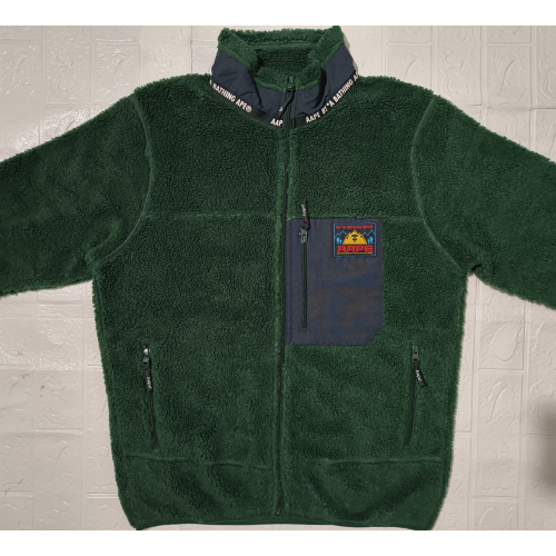 (0533) AAPE 搖粒絨 外套 胸圍114 衣長70