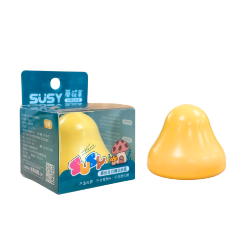 世喜 SUSY 蘑菇蛋奶嘴收納蓋 粉黃色 (適用於世喜早產缺口奶嘴、香草奶嘴、BIBS) 68035
