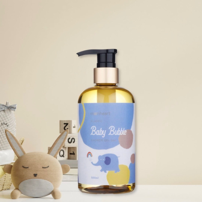 ?moonheart?沐心心寶貝泡泡沐浴油 2合1藍色大象-經典寶貝-500ml/瓶 過敏肌 沐浴乳 洗髮精
