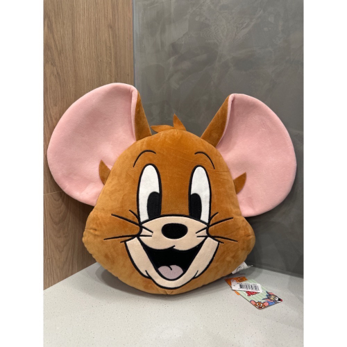 《正版》湯姆貓與傑利鼠大頭抱枕 12英吋 Tom&Jerry 立體抱枕 頭型靠枕 枕頭 禮物