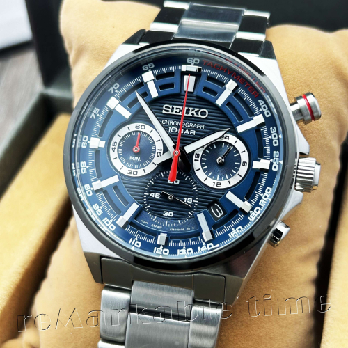 【SEIKO 三眼計時手錶】計時碼表男錶款SSB407/SSB407P1