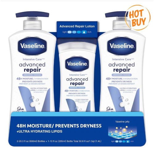 愛的小舖-Vaseline 進口潤膚乳液組