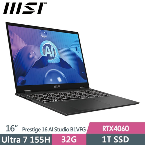MSI Prestige16 AIStudioB1VFG 021 Ultra7155H 32G 1TB RTX4060