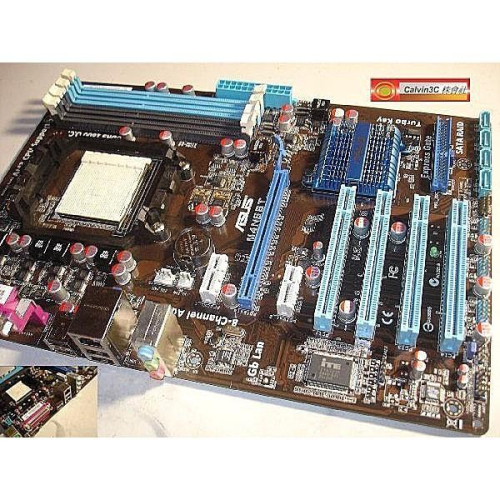 華碩 ASUS M4N68T AM3腳位 NVIDIA 630a晶片組 4組DDR3 4組SATA EPU 全固態電容
