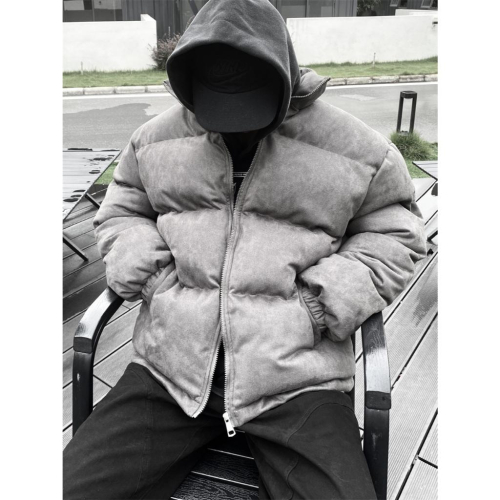 DOWN JACKET 麂皮 保暖 羽絨 外套