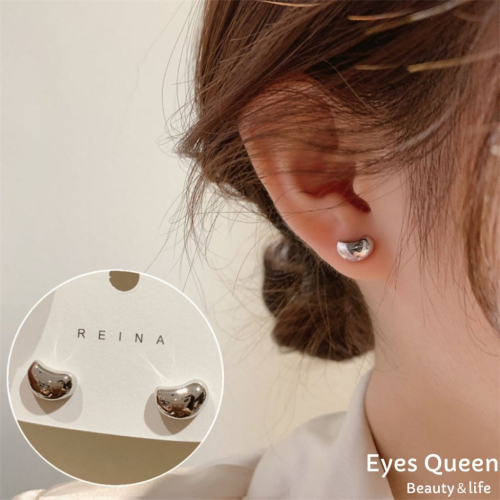 [Eyes Queen] 現貨 小彎豆耳環 小豆子耳環 耳環 豆子耳環 C形豆豆耳針 小豆子耳針