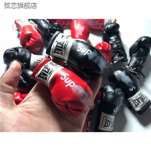 創意拳擊手套造型鑰匙扣揹包掛件吊墜裝飾品小玩意兒可定製