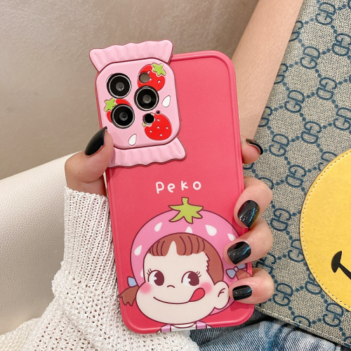 ins可愛糖果草莓女孩適用iphone12pro max蘋果11手機殼iphonex軟硅膠xsmax創意xr日韓8plu