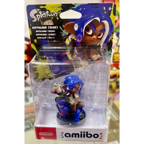 （不含遊戲）switch Amiibo 斯普拉遁 3 octoling 藍色 章魚圈 全新品［士林遊戲頻道］