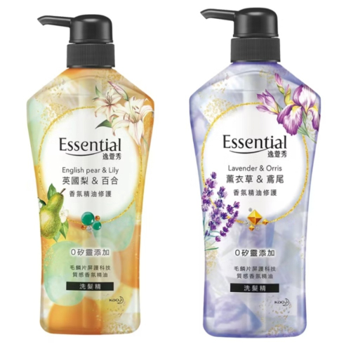 Essential 逸萱秀洗髮乳 逸萱秀洗髮精 香氛精油修護洗髮精無矽靈洗髮露 英國黎百合