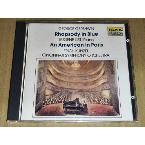 Telarc 日版 Erich Kunzel 康澤爾 Eugene List Gershwin 蓋希文 藍色狂想曲 一個