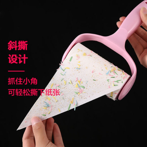 可撕式粘毛器卷紙粘毛滾筒式粘塵紙家用寵物毛發衣服粘毛器