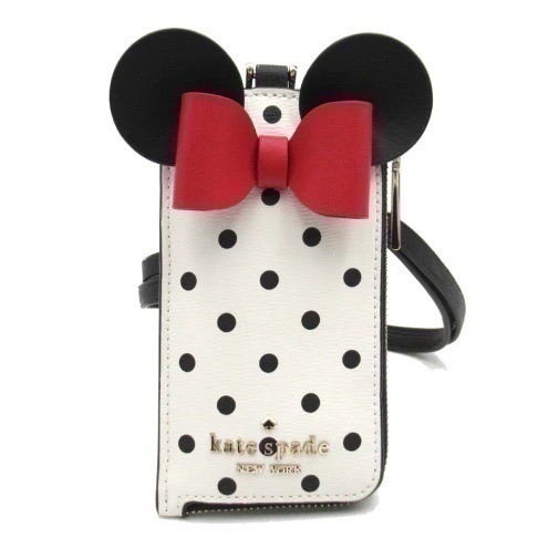 Kate Spade x Disney 聯名款 米妮波點 掛脖證件套 票卡夾 識別證