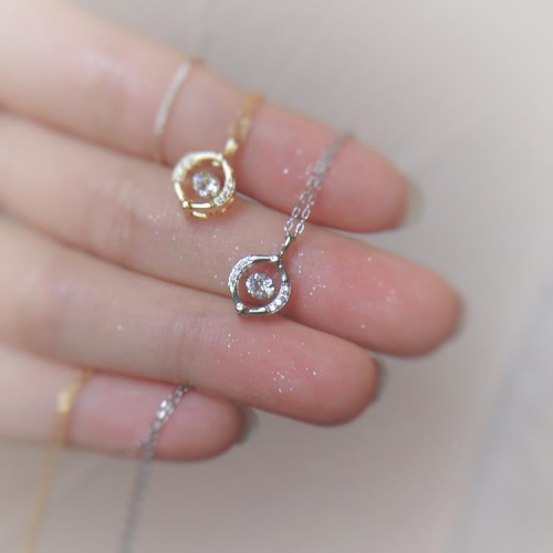 小眾又何妨!你是不可替代的~純銀閃亮晶晶鏤空項鍊通勤高級鎖骨鍊
