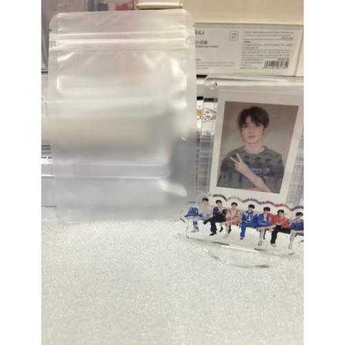 ?麻薯的小賣場?出卡必備?—磨砂密封袋 花茶磨砂自封袋食品級芒果乾封口袋加厚小袋子分裝袋透明密封茶袋